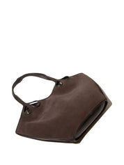Hereu Bags.. Brown suede cut-out tote