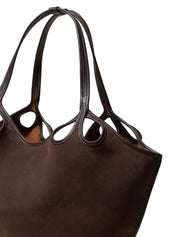 Hereu Bags.. Brown suede cut-out tote