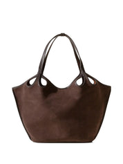 Hereu Bags.. Brown suede cut-out tote