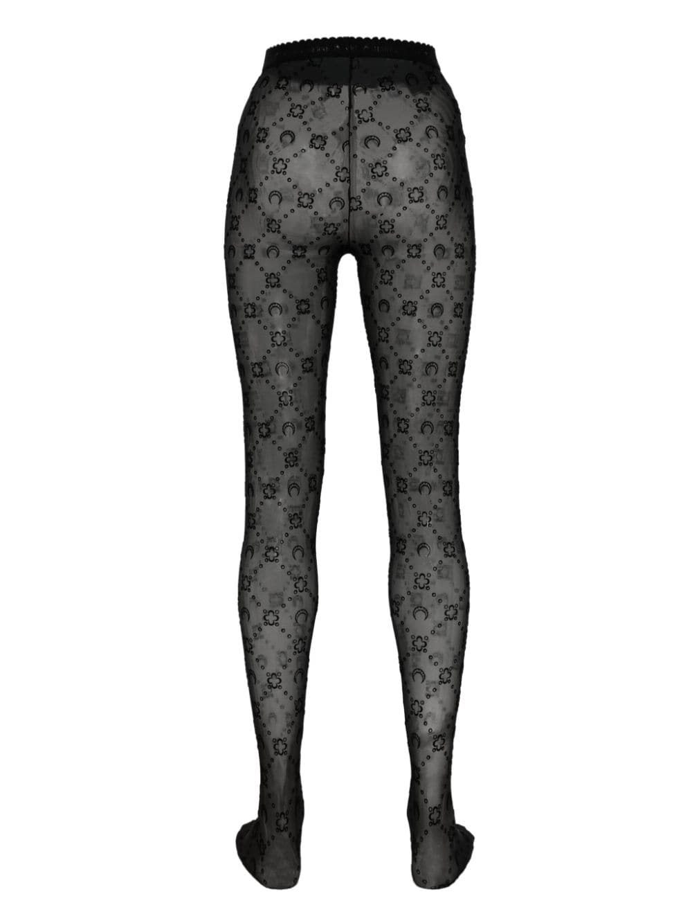 Marine Serre Underwear Black silk nylon