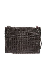 VIPERA Bags.. Green leather clutch