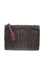 VIPERA Bags.. Green leather clutch