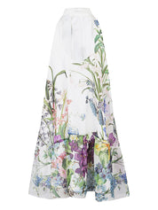 Robes St. Piece of London en soie blanche à fleurs