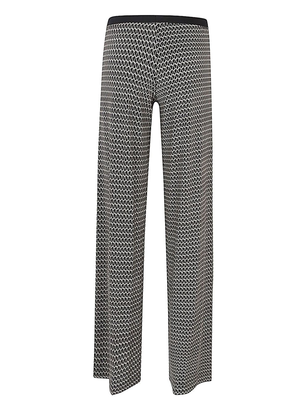 Pantalon Siyu Imprimé palazzo noir