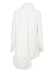 Valentino Top Ivory with Feather Shawl
