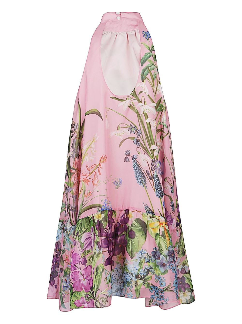 Vestido floral de seda rosa de St. Piece of London