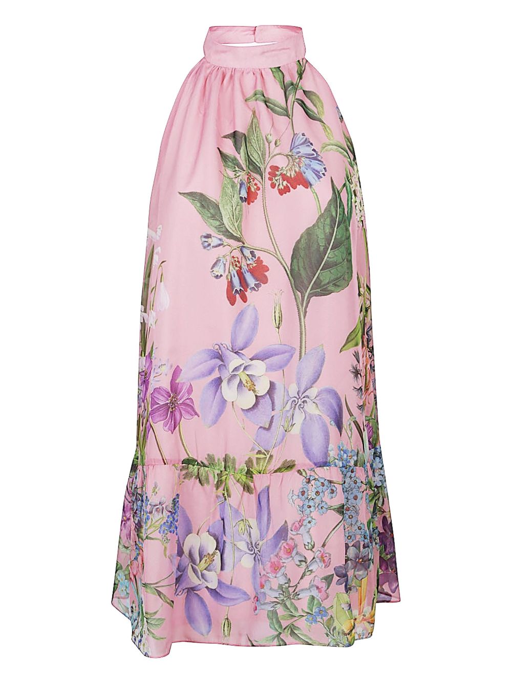 Vestido floral de seda rosa de St. Piece of London