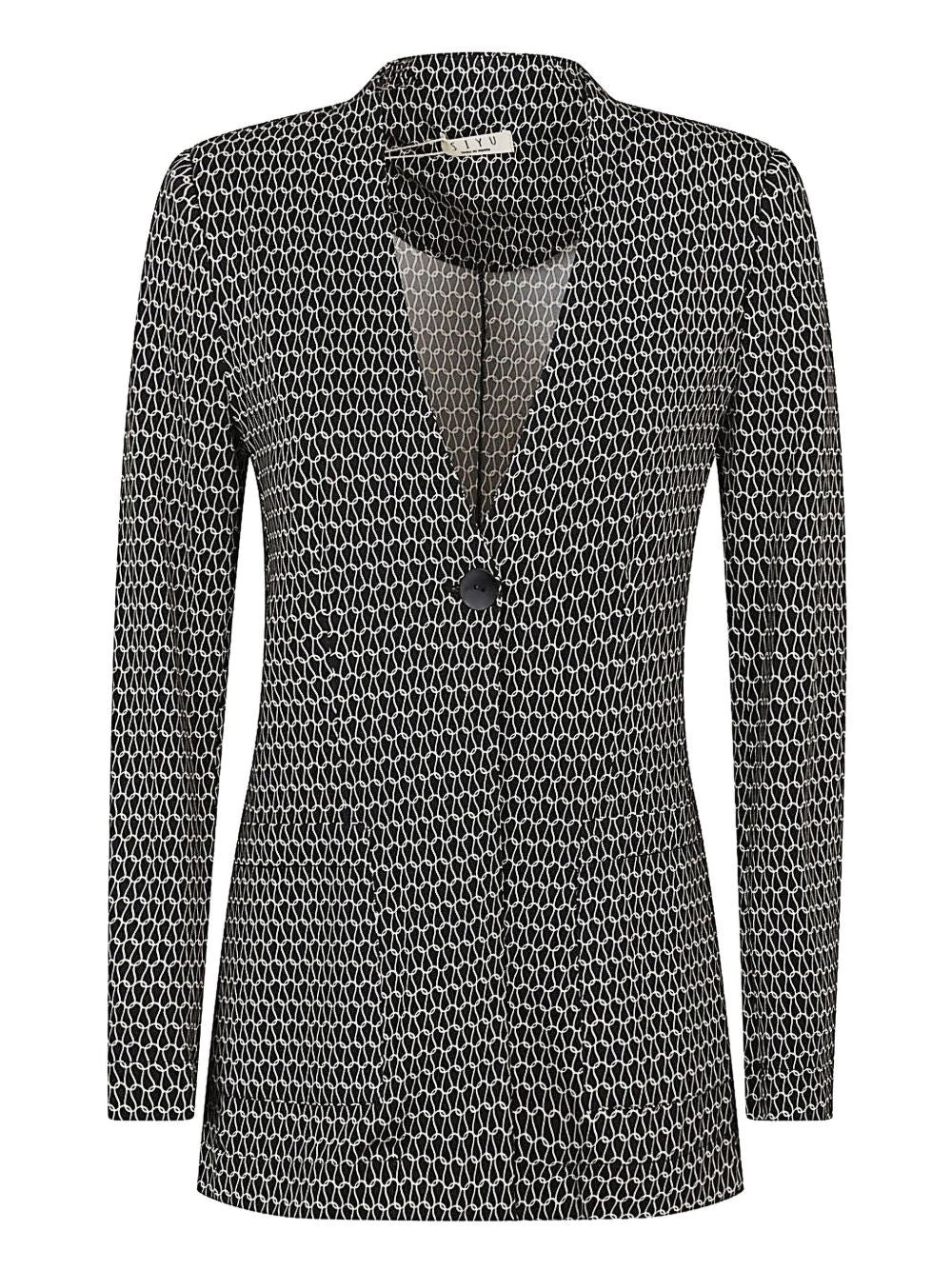 Chaquetas Siyu Viscosa estampada negra