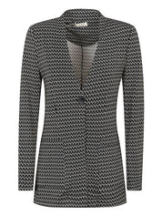 Chaquetas Siyu Viscosa estampada negra