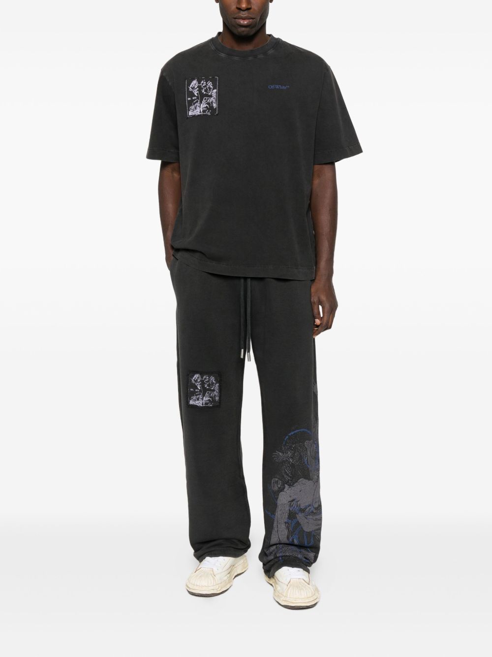 Off White T-shirts and Polos Black cotton