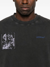 Off White T-shirts and Polos Black cotton