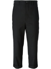Comme Comme Trousers Black — Silk & Nylon Trousers