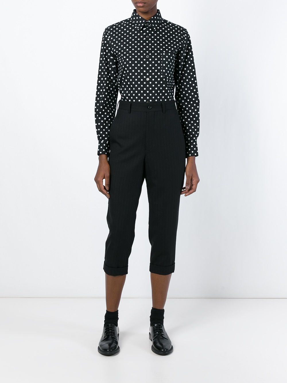 Comme Comme Trousers Black — Silk & Nylon Trousers