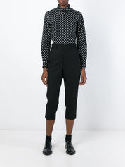 Comme Comme Trousers Black — Silk & Nylon Trousers