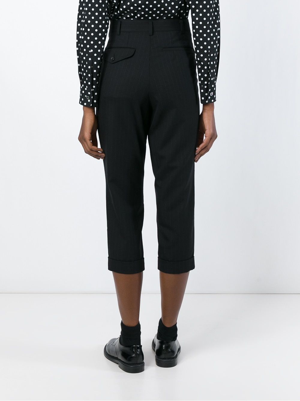 Comme Comme Trousers Black — Silk & Nylon Trousers