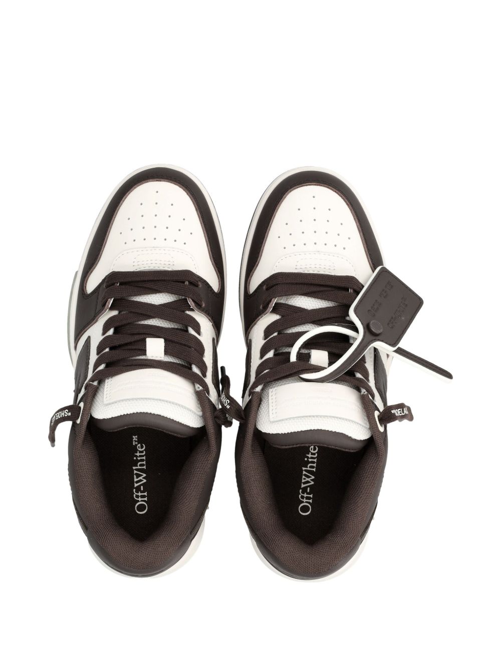 Off White Sneakers Brown leather
