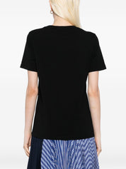 Maison Kitsuné Black T-shirt — Baby Fox Cotton Crew