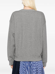 Maison Kitsuné Grey Sweater — Cashmere-Soft Cotton Crew