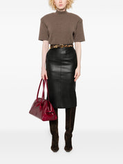 Elisabetta Franchi Skirts Black — Sculpted Italian Elegance