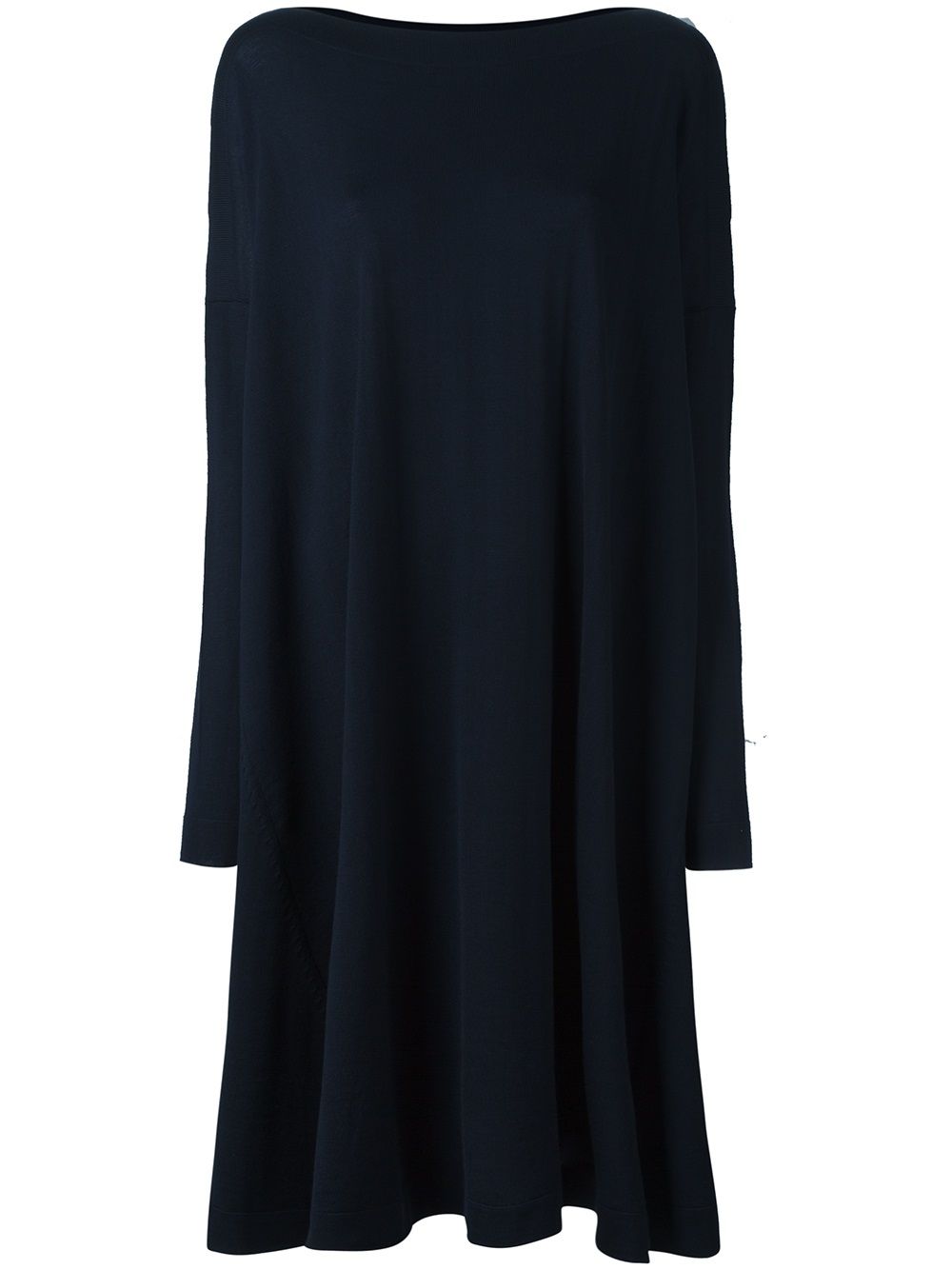 Daniela Gregis Dresses — Dark Blue Wool Boat‑Neck