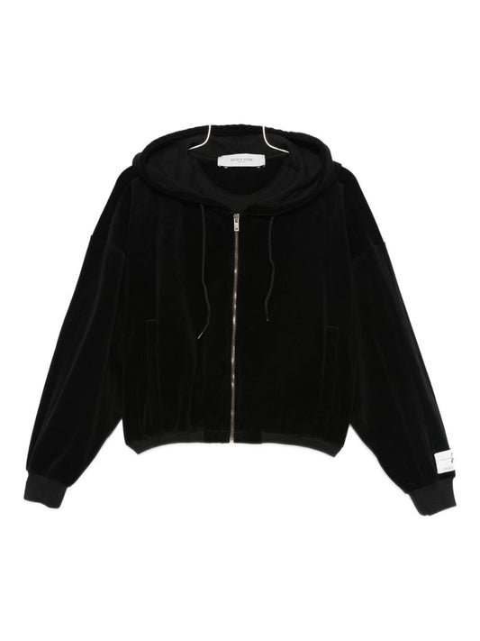 Golden Goose Black Sweater — Cropped Cotton Hoodie