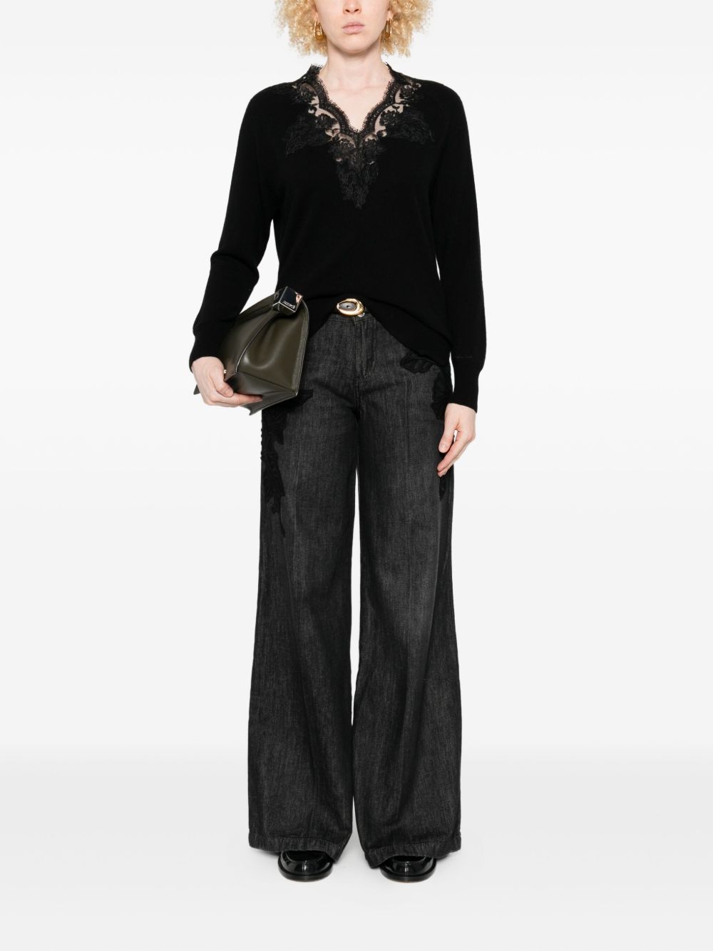 ERMANNO FIRENZE Sweaters — Black Women's Knitwear