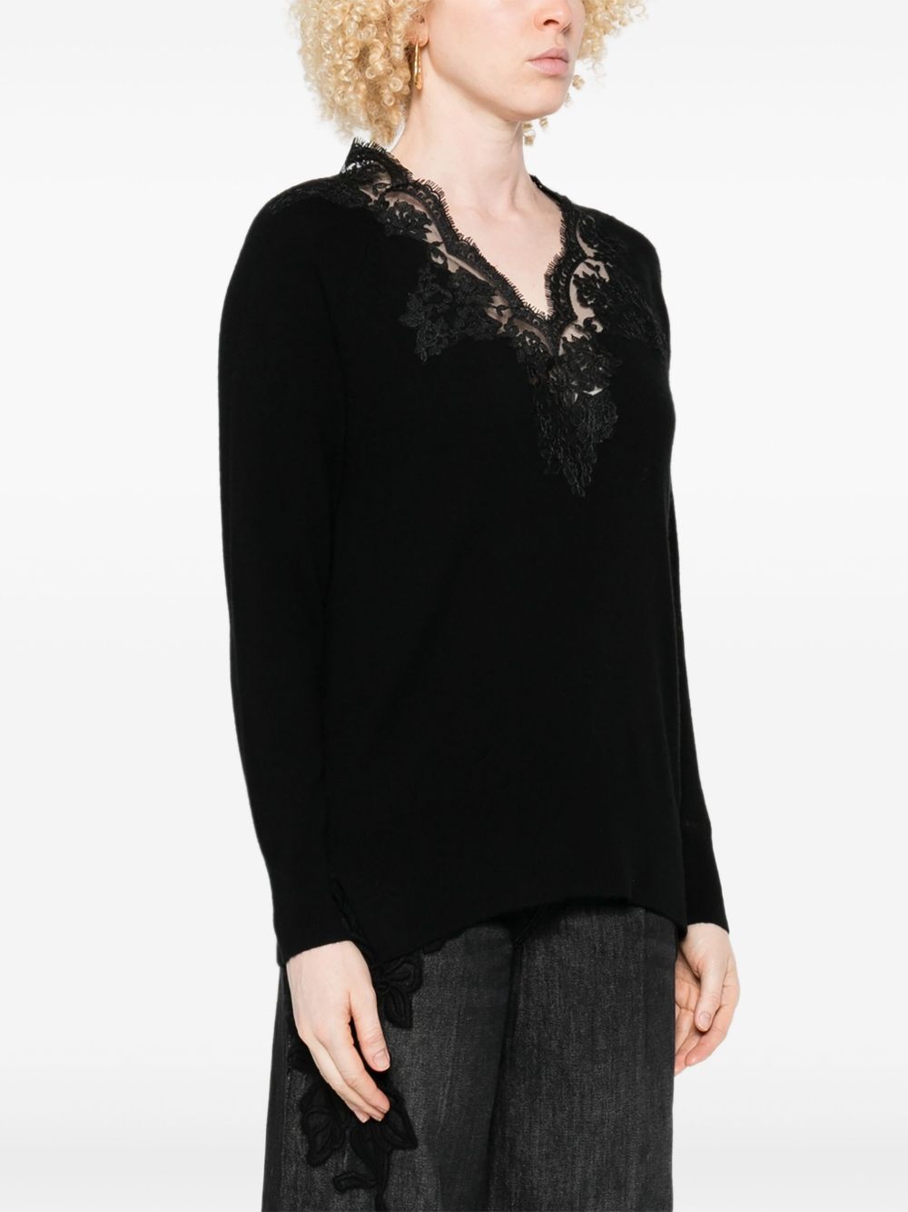 ERMANNO FIRENZE Sweaters — Black Women's Knitwear