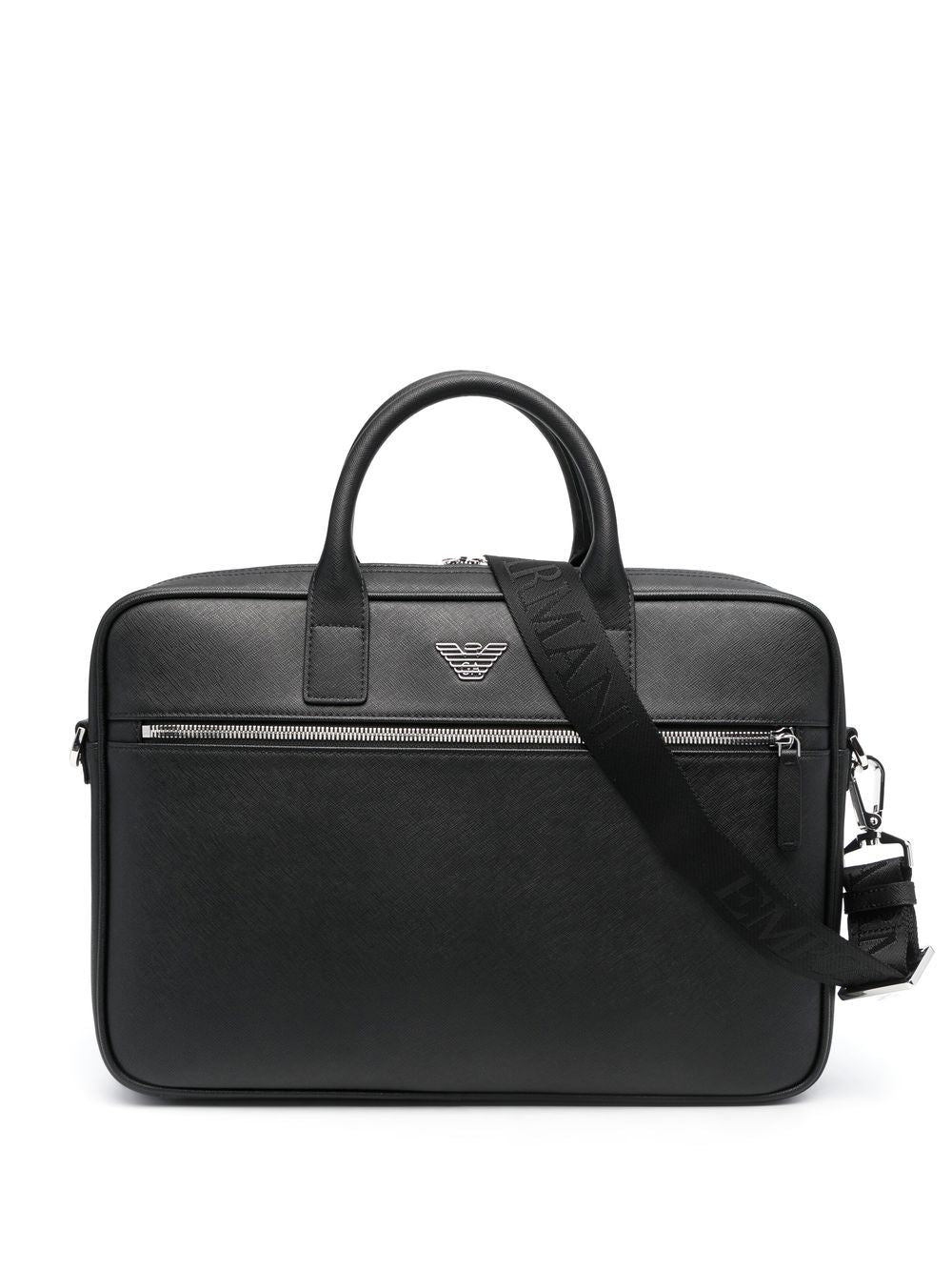 Emporio Armani Logo-plaque laptop case