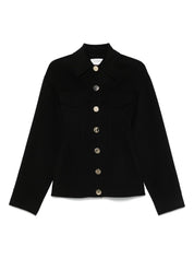 SPORTMAX PRE Black Wool Coat — Double‑Breasted Elegance