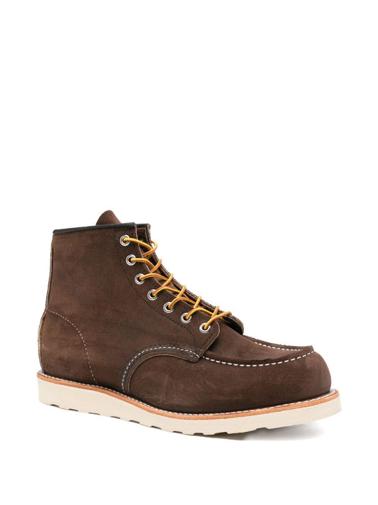 Red Wing Boots Brown — Leather Moc Toe Boots for Men