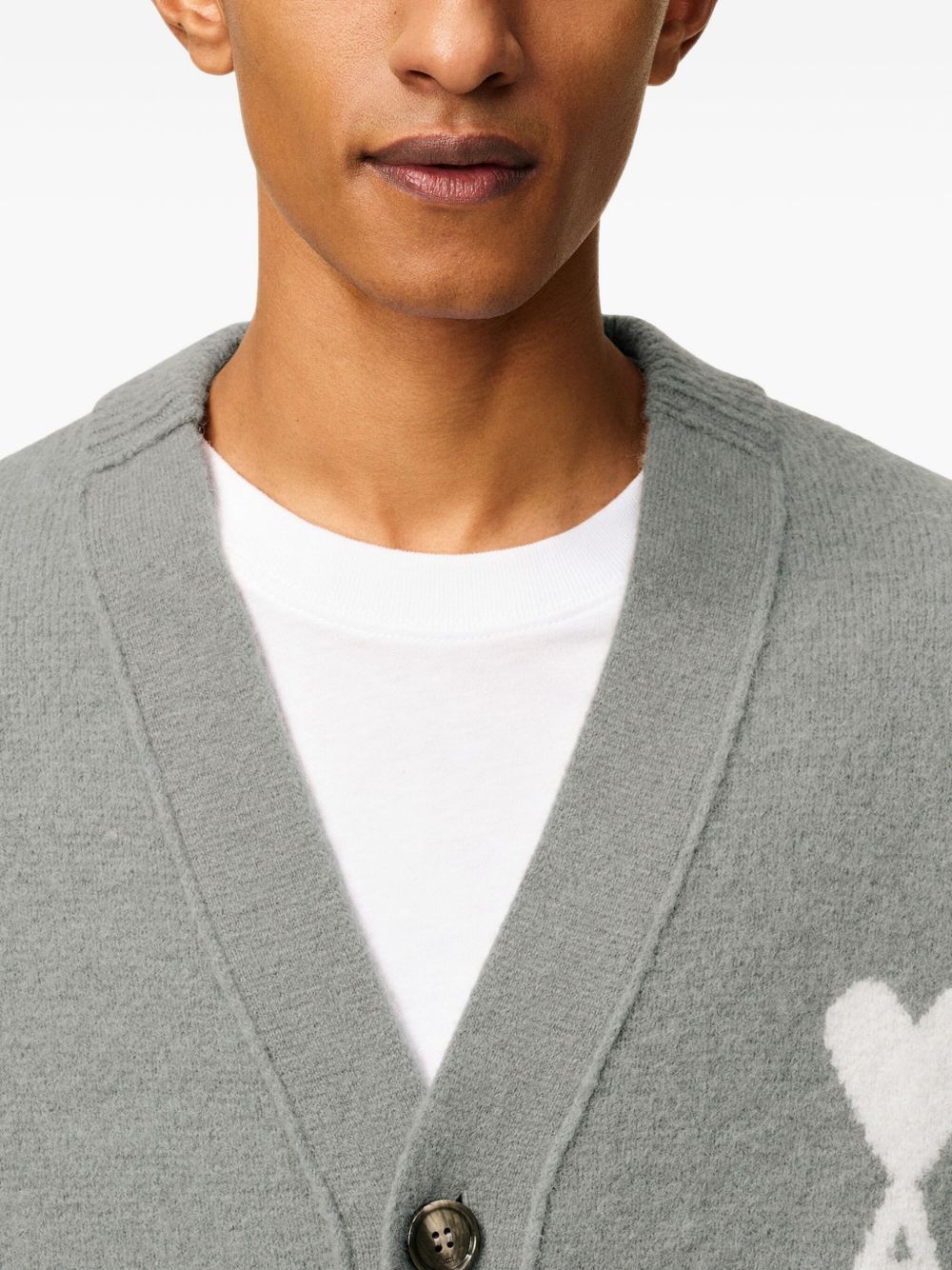 Ami Paris Sweaters Grey
