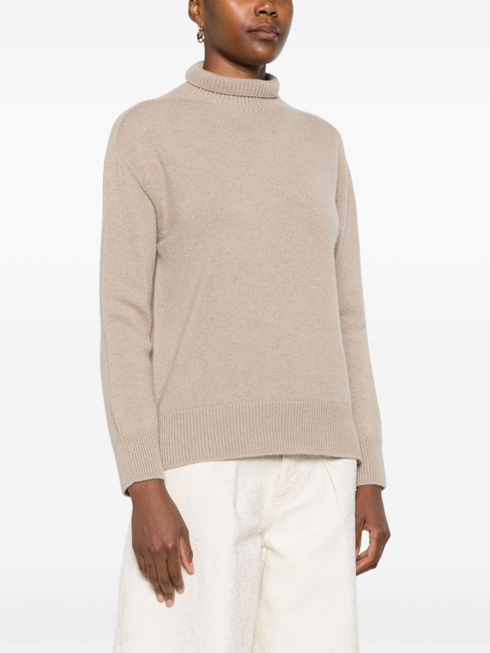S Max Mara Beige Wool Sweater