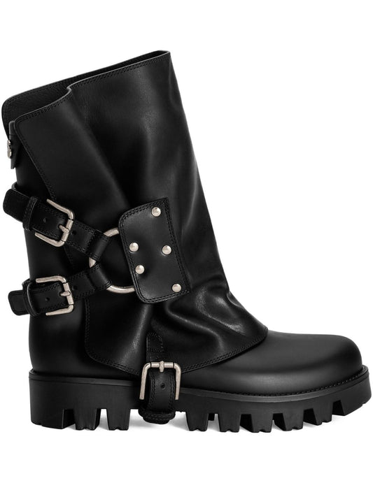 Dolce & Gabbana Black Leather Boots — Elevated Elegance