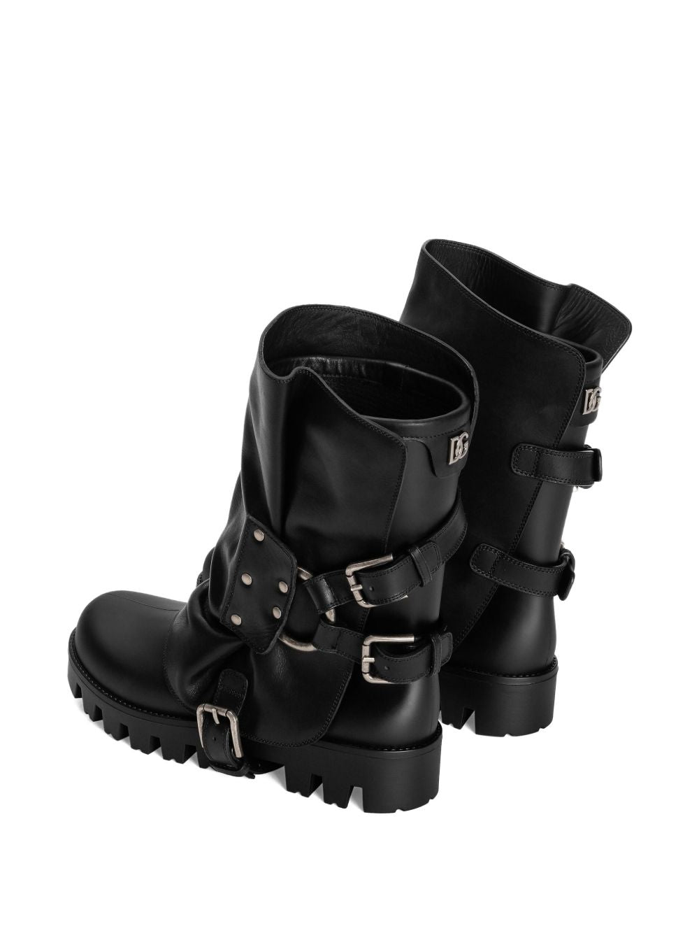 Dolce & Gabbana Black Leather Boots