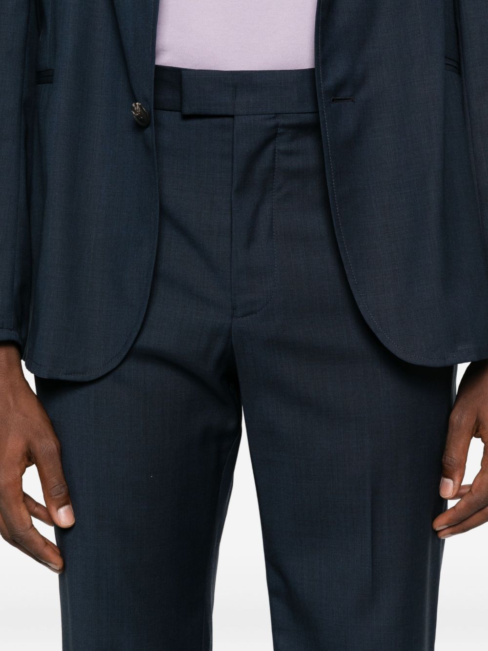 Emporio Armani Blue Trousers — Effortless Tailored Comfort