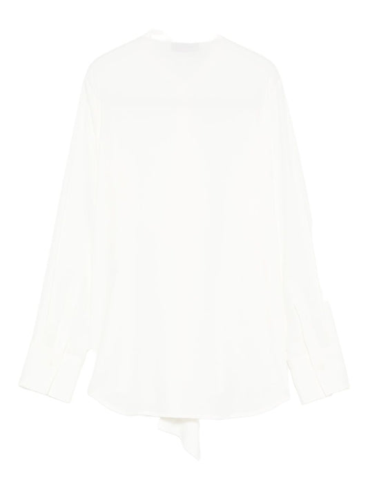Alberto Biani Cream Women's Shirt — Timeless Silk Elegance