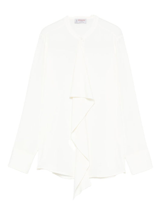 Alberto Biani Cream Women's Shirt — Timeless Silk Elegance