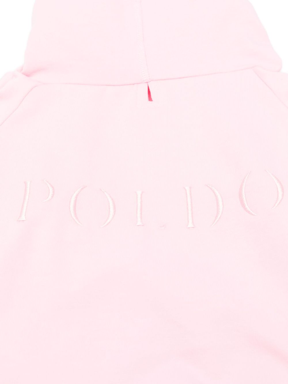 POLDO DOG COUTURE Accessories Pink — Silk‑Blend Hooded Top