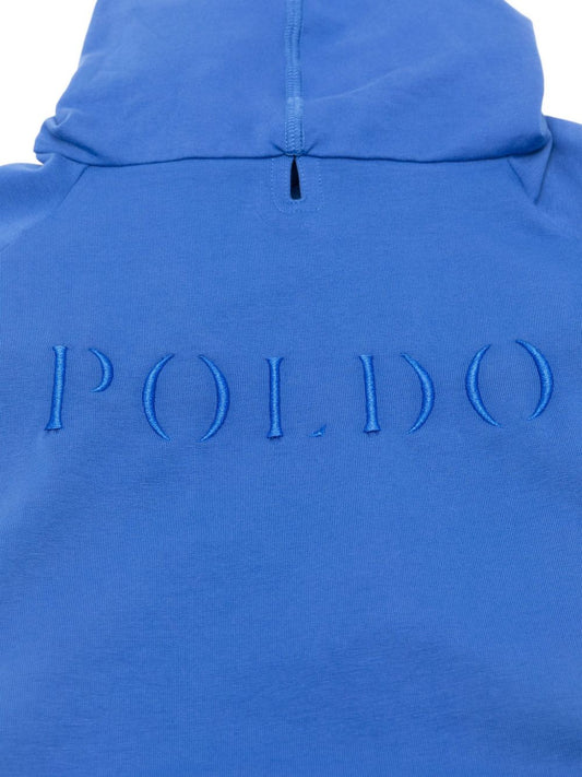 POLDO DOG COUTURE Blue Accessories — Embroidered Cotton Pop Fleece