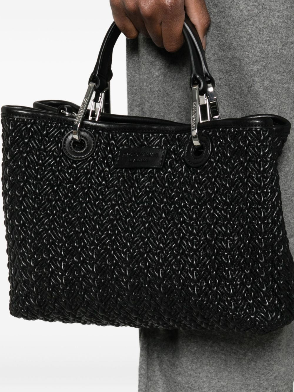 Emporio Armani Black Shopper Bag