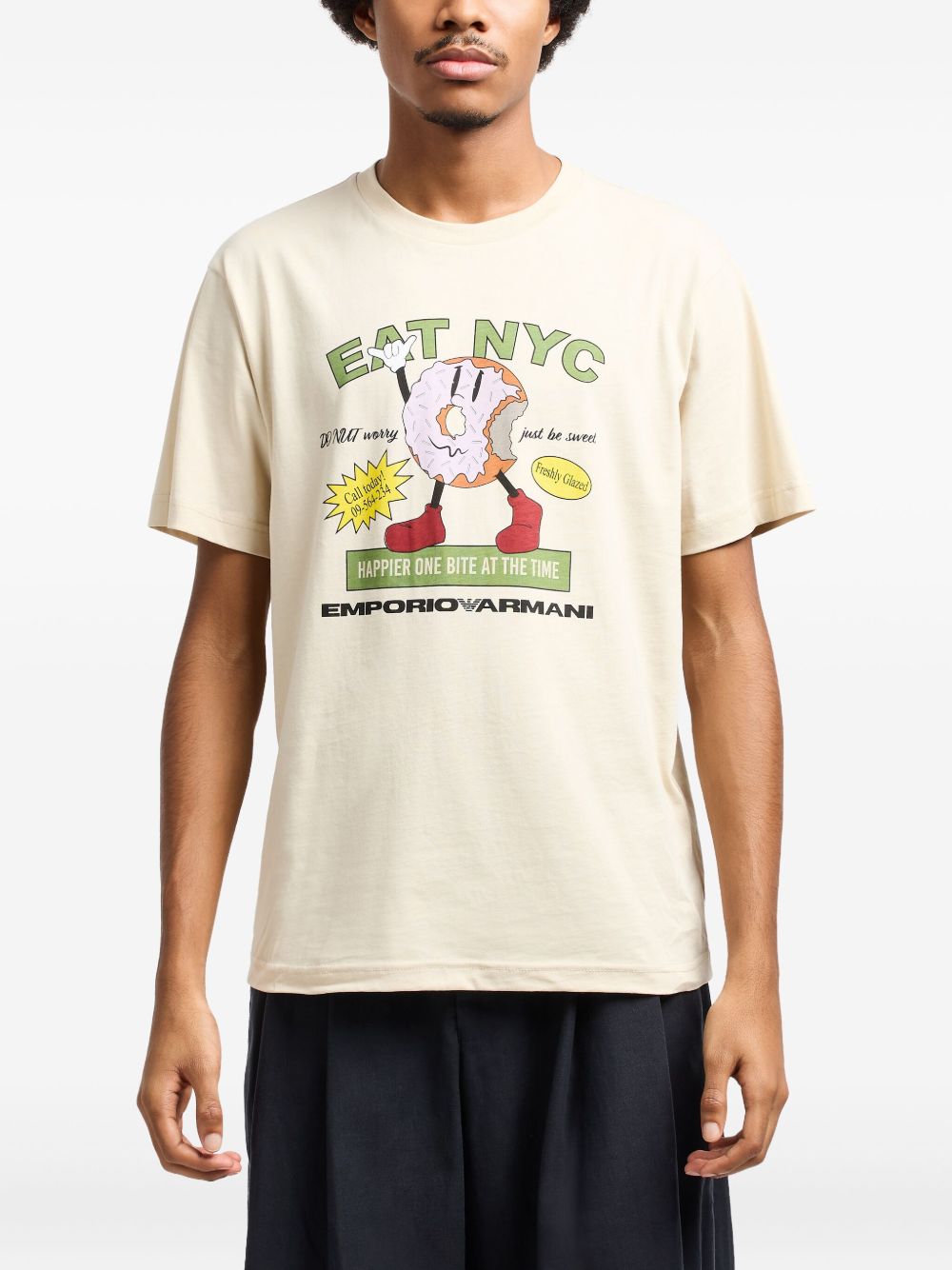 Emporio Armani T-shirts and Polos Beige