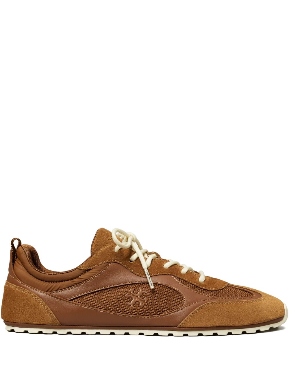 Tory Burch Leather Brown Sneakers