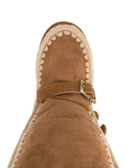 Mou Leather Brown Boots for Women