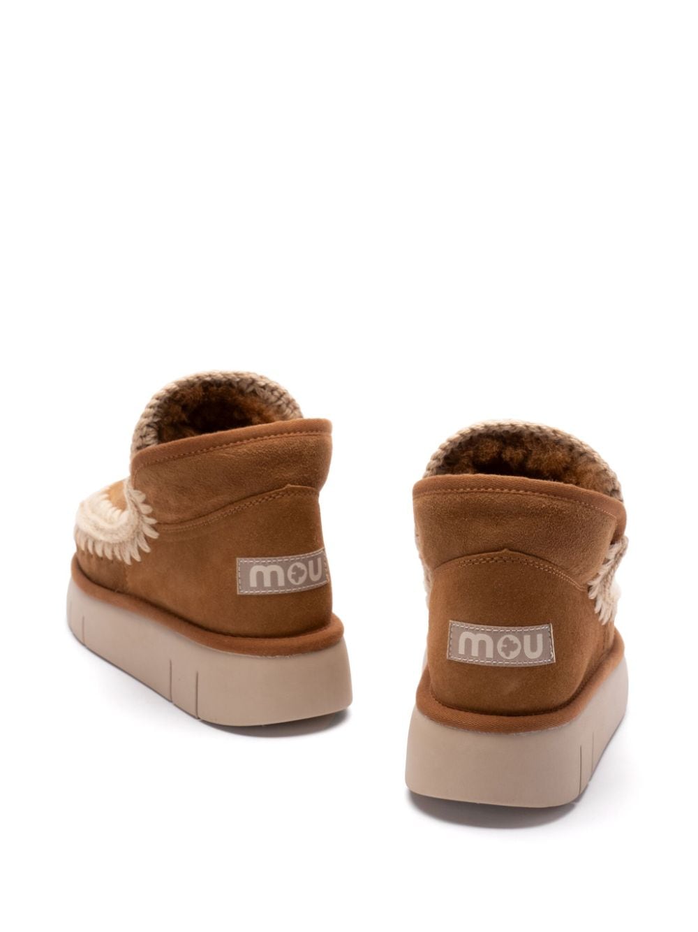 Mou Brown Leather Boots