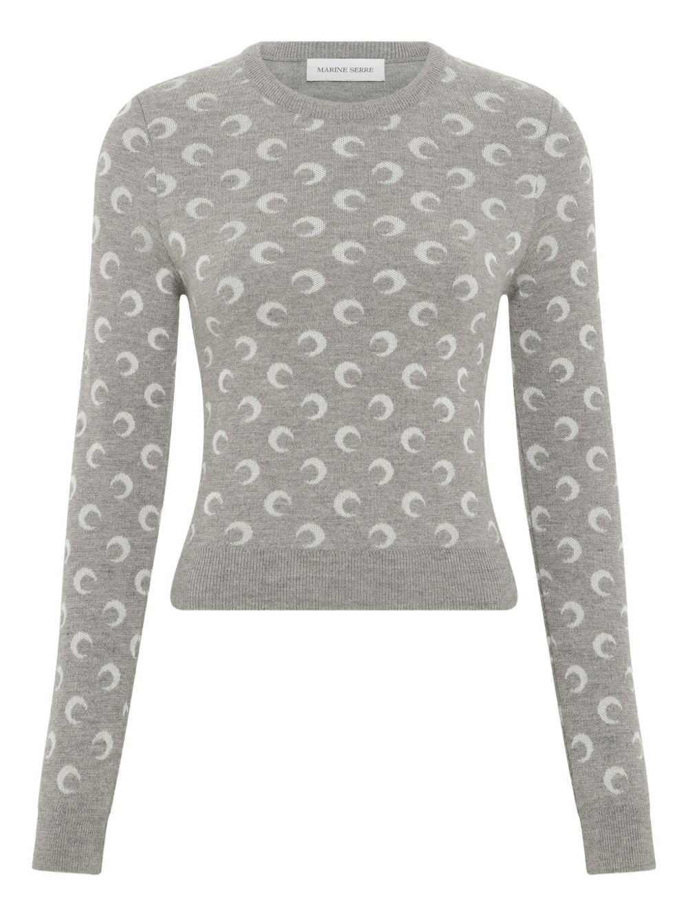 Marine Serre Light Grey Sweater