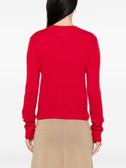 Lisa Yang Red Cashmere Sweater — Roll Neck Luxury