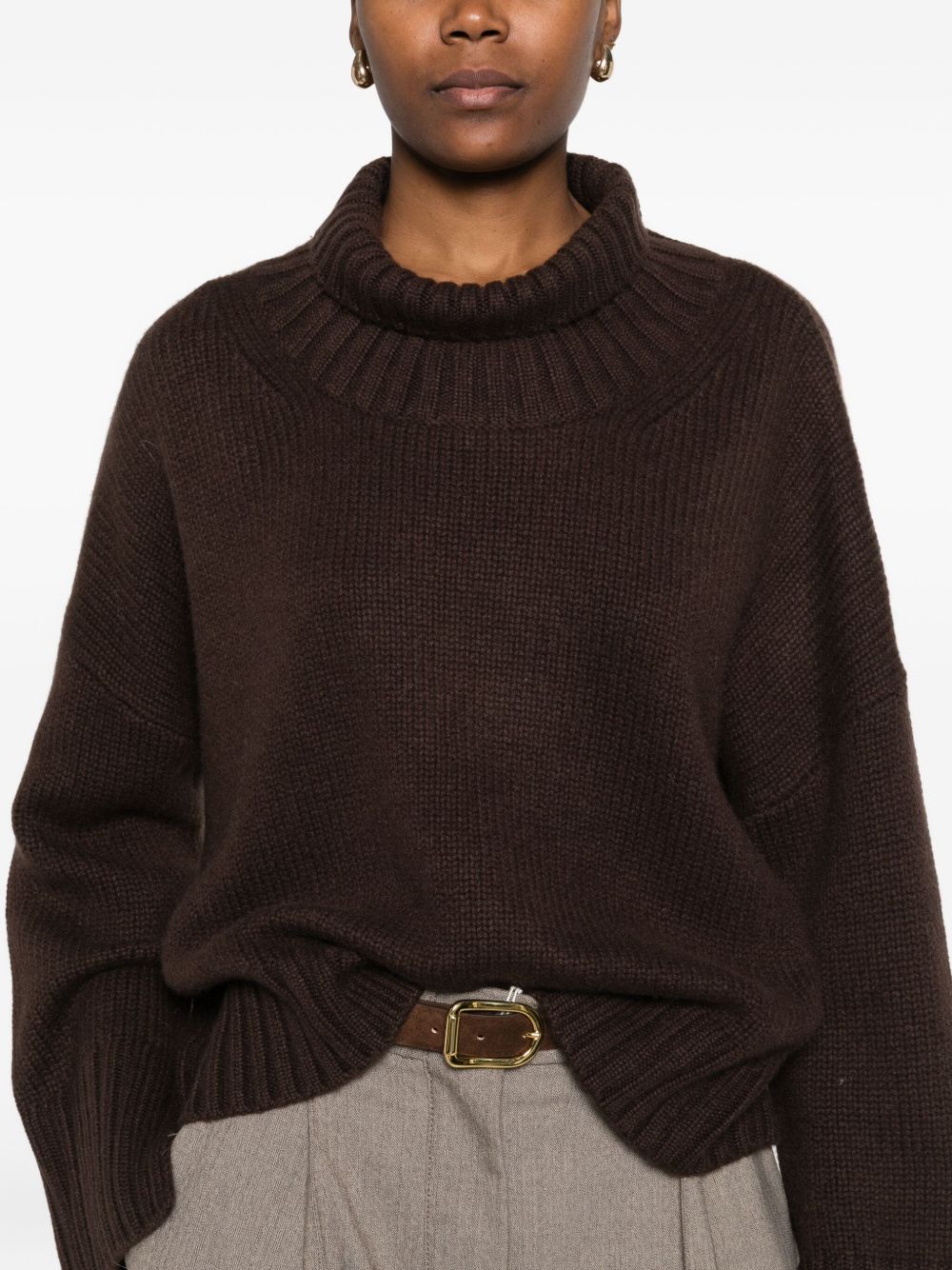 Soft Goat Brown Wool Sweater