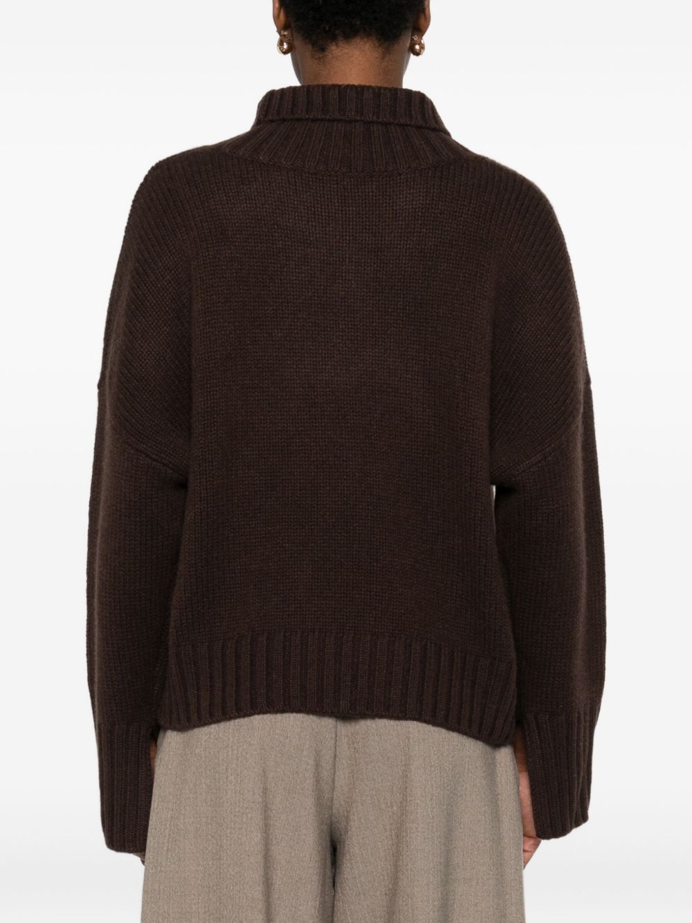 Soft Goat Brown Wool Sweater