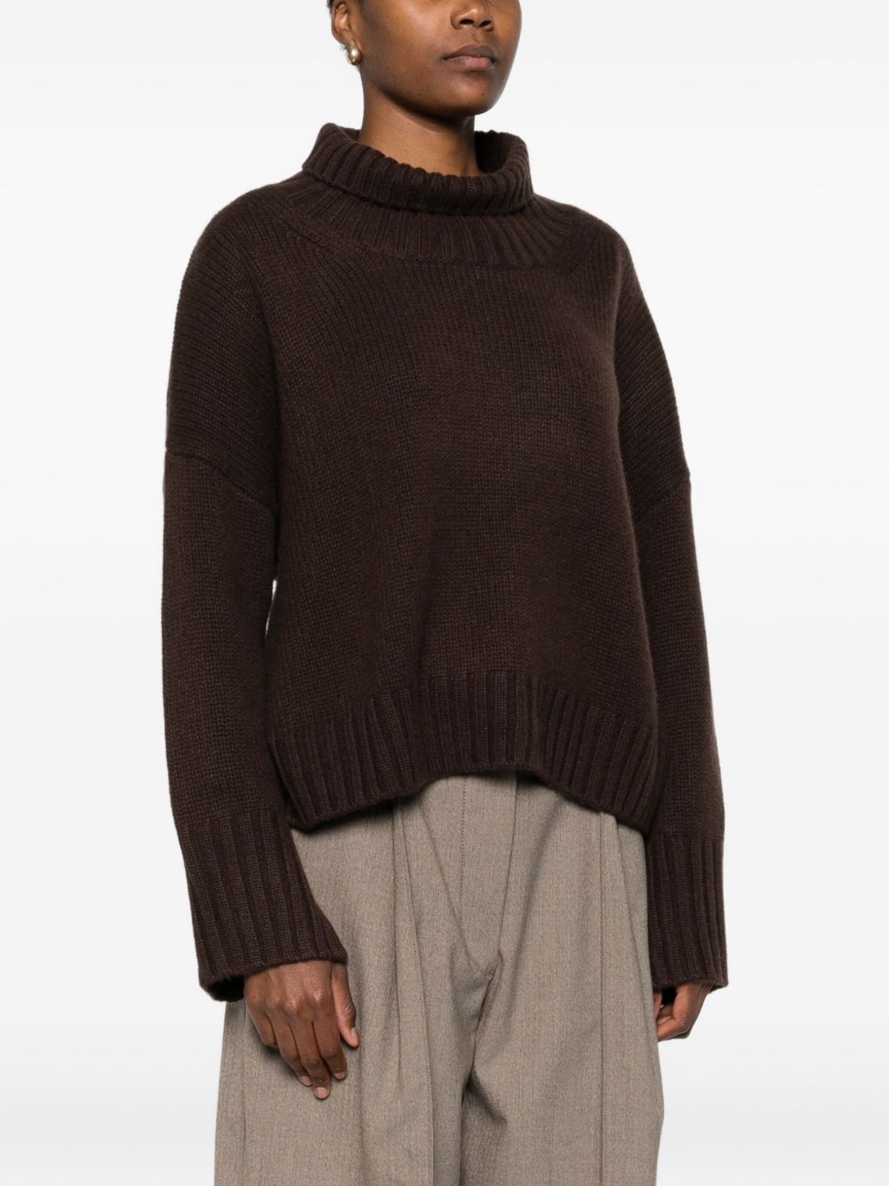 Soft Goat Brown Wool Sweater