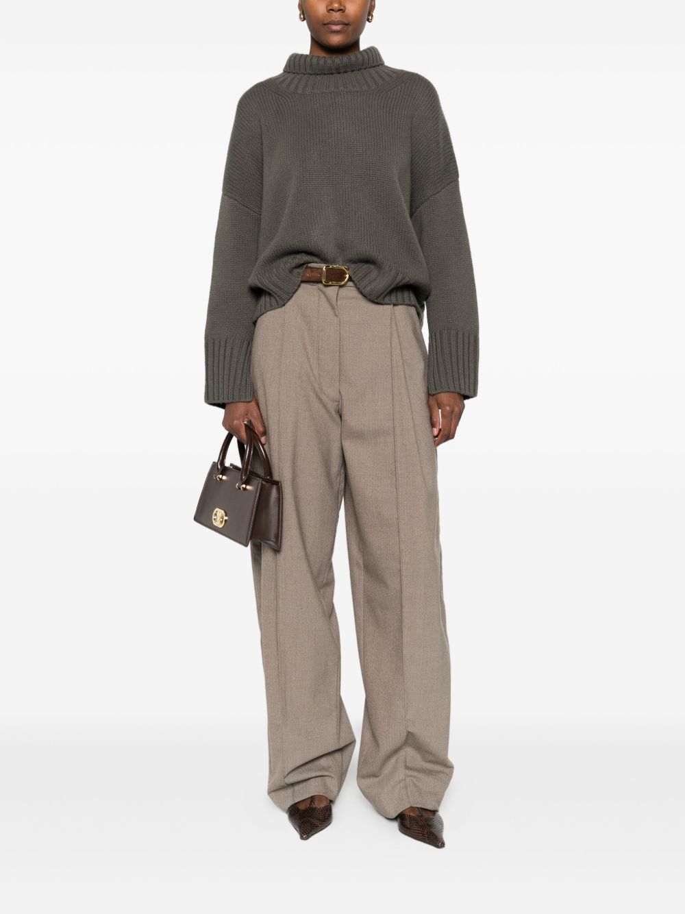 Soft Goat Green Cashmere Sweater